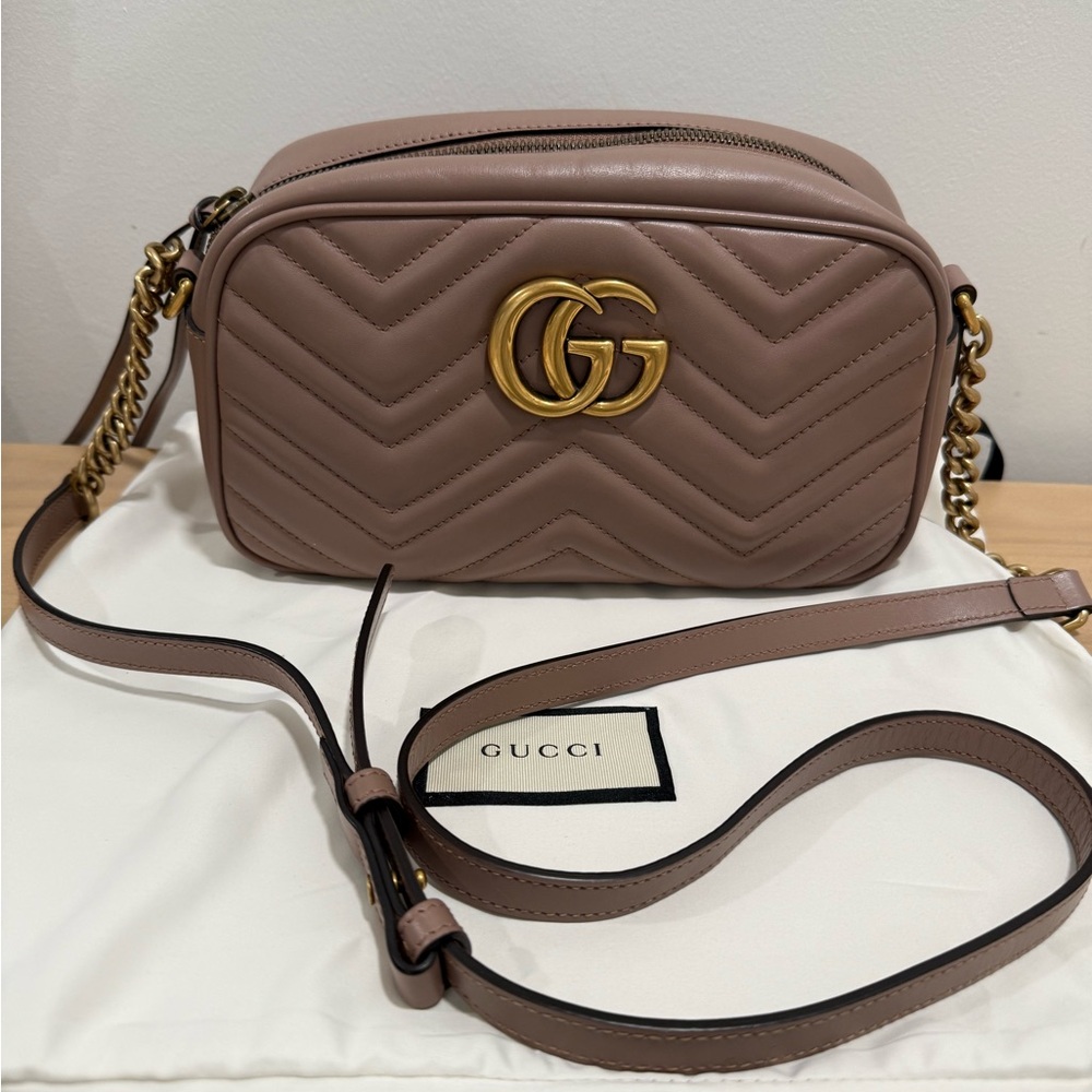Gucci Marmont Small Matelessé Shoulder Bag
